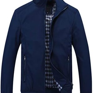 YOUTHUP Mens Summer Bomber Jackets Casual Lightweight Windbreaker Sports Jacket Cargo Outwear