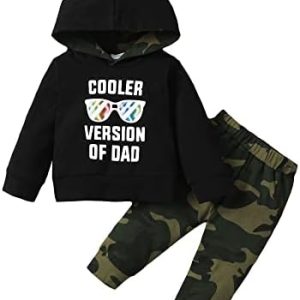 ZOEREA Baby Boy Clothes Outfit Set Fashion Letter Printed Long Sleeve Hoodie Tops Sweatshirt and Pants 2 Pcs Set