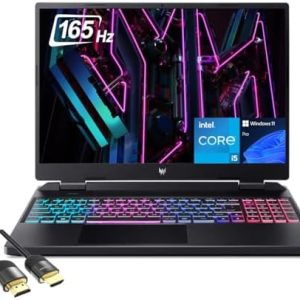 acer Predator Helios Neo 16 Gaming Laptop, 16/'' WUXGA 165Hz, Intel Core i5-13500HX, GeForce RTX 4050, 64GB DDR5, 2TB PCIe 4.0, 4-Zone RGB KB, WiFi6, TB 4, RJ45, PDG HDMI, US Version KB, Win 11 Pro