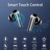 Wireless Earbuds, Wireless Headphones Bluetooth 5.3 Earphones, 48H Playtime HD Stereo In Ear buds, 4 ENC Noise Cancelling Mic Wireless Earphones, LED Display, IP7 Waterproof, Mini Ultra Light, Black - Image 6