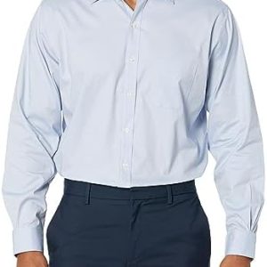 Brooks Brothers Men's Non-Iron Stretch Pinpoint Solid Ainsley Spread Collar Dress Shirt Non-Iron Stretch Pinpoint Solid Ainsley Spread Collar Dress Shirt