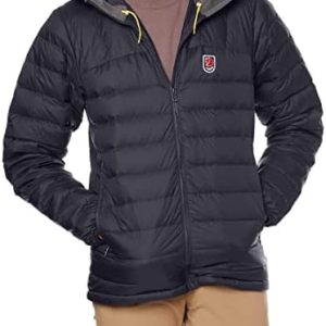 FJALLRAVEN Men's Expedition Pack Down Hoodie M Sweatshirt, Black, XXL UK