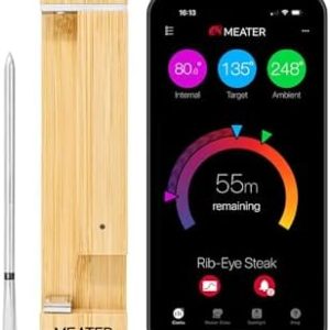 MEATER 2 Plus: Wireless Smart Meat Thermometer, Bluetooth, Multi Sensors, Lab-Certified Accuracy - BBQ, Oven, Grill, Smoker, Air Fryer, and Kitchen Cooking - Easy-to-Use with Free App