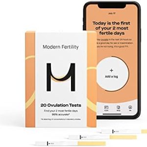 Modern Fertility Ovulation Kit | Reliable at-Home Test Helps You Identify Fertile Days, Predict Ovulation, and Get in Sync with Your Cycle, FSA HSA Approved | 20 Test Strips