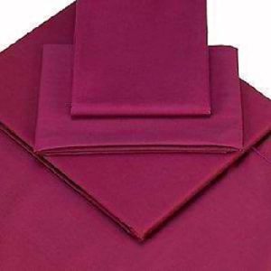 Viceroybedding 100% Egyptian Cotton Flat Sheet, Aubergine Purple, Super King Bed Size 400 Thread Count