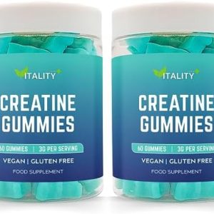 2 Pack Pure Creatine Monohydrate Gummies 120 Gummies | 3g Creatine per Serving | 2 Month's Supply | Support Muscle Growth | Boost Workout Performance & Muscle Recovery