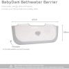 BabyDam Bath Barrier - No need for a Baby Bath! Grey - Suitable from Newborn - Save Water - Image 7