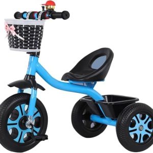 7-in-1 Toddler Tricycle, Kids Tricycle with Parent Push Handle, mini Easy Steer Bike, Toddler trike Baby Walker for 1-5 Years Old Boys Girls(Blue)