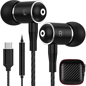 ACAGET USB C Headphones for iPhone 15 Pro Max A33 A34, Wired Earbuds Noise Cancelling Type C Headphone with Mic In-Ear Headset for Samsung Galaxy Z Flip Fold 6 A55 A35 S24 A53 A54 Google 8 7 Pro 6a