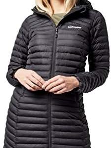 Berghaus Women's Nula Micro Insulated Jacket Long Coat, Durable Design, Water Resistant, Black, 8