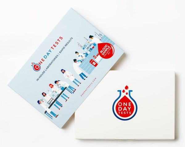 Cholesterol Blood Test Kit by OneDayTests - Accurate Results in 1-2 Days, in-House CQC Laboratory for Private Testing at Home