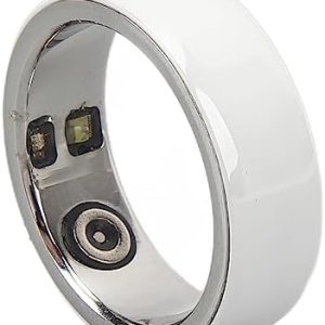 Health Ring, Smart Ring with Fitness Tracker, 24/7 Heart Rate, Sleep and Fitness Ring, Body Temperature, Blood Oxygen Levels, Waterproof Ceramic Ring for Men Women Birthday Gifts