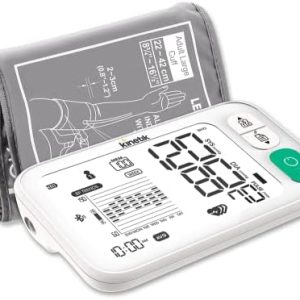 Kinetik Wellbeing Smart Blood Pressure Monitor - Used by the NHS - Fully Automatic Upper Arm Blood Pressure Machine with Bluetooth & Universal Cuff (22-45cm), Digital Sphygmomanometer with Carry Case