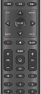 Universal SmartCast TV Remote for All Vizio LED LCD HD 4K UHD HDR Smart TVs with 9 Shortcuts, Sleep Mode