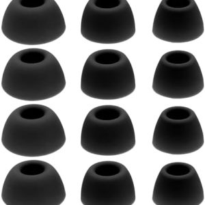 VGOL 6 Pairs Silicone Earbuds Compatible with Samsung Galaxy Buds 2 Pro Replacement Earbuds Tips Small/Medium/Large 3 Size, Black