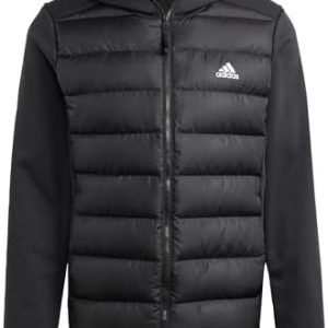 adidas Men's Essentials Hybrid Down Hooded Jacket Jacket